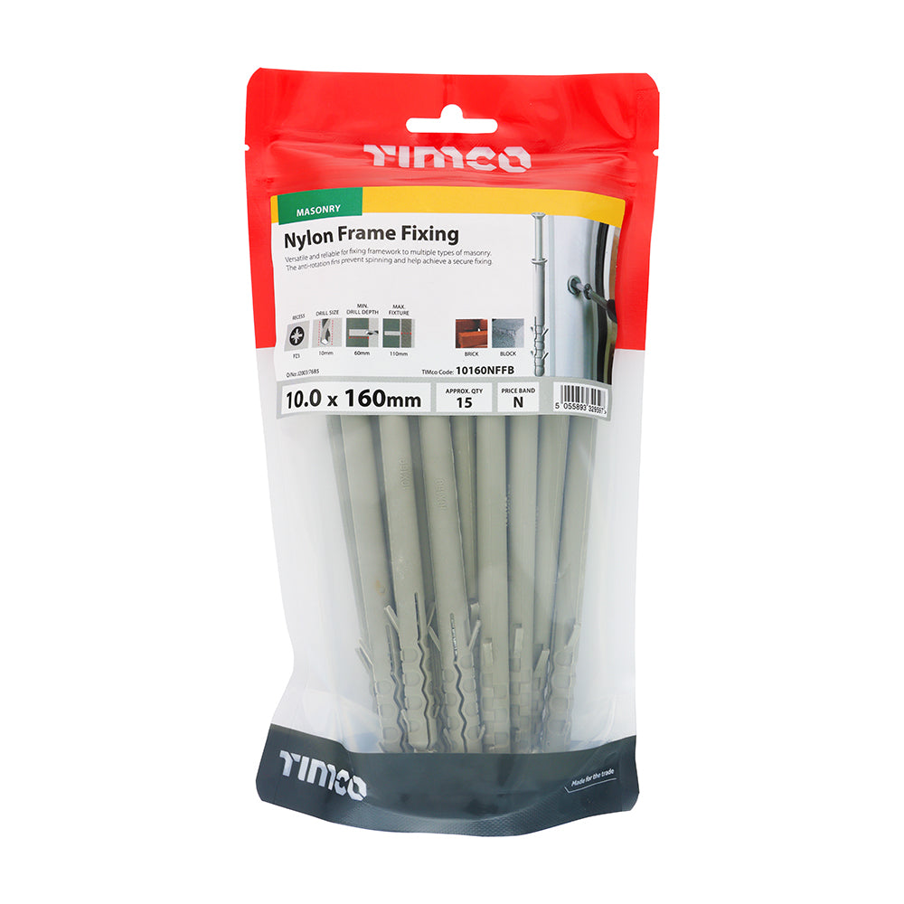 TIMCO Nylon Frame Fixings - 10.0 x 160 - Image