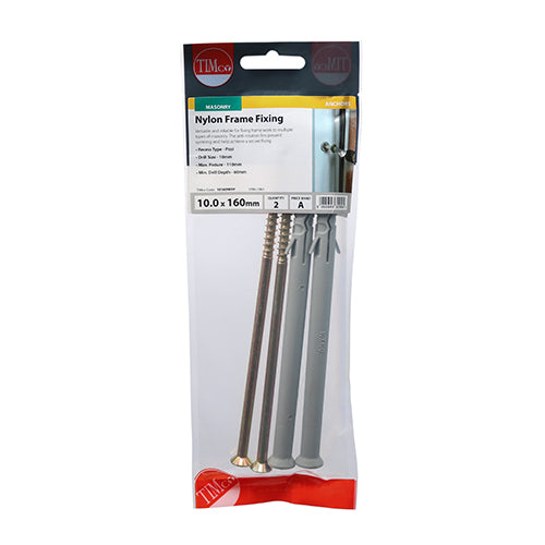 TIMCO Nylon Frame Fixings - 10.0 x 160 - Image