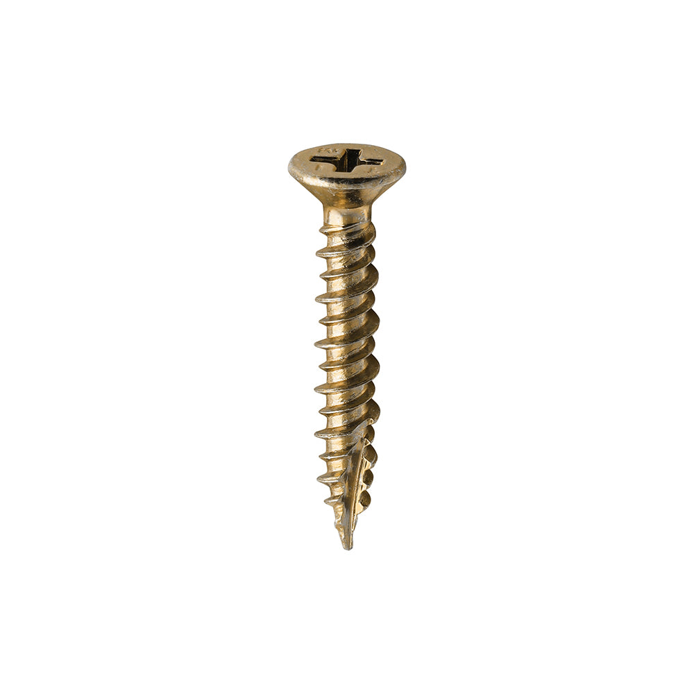 TIMCO Window Fabrication Screws Countersunk PH High-Low Thread Slash Point Yellow - 4.3 x 25 - Image