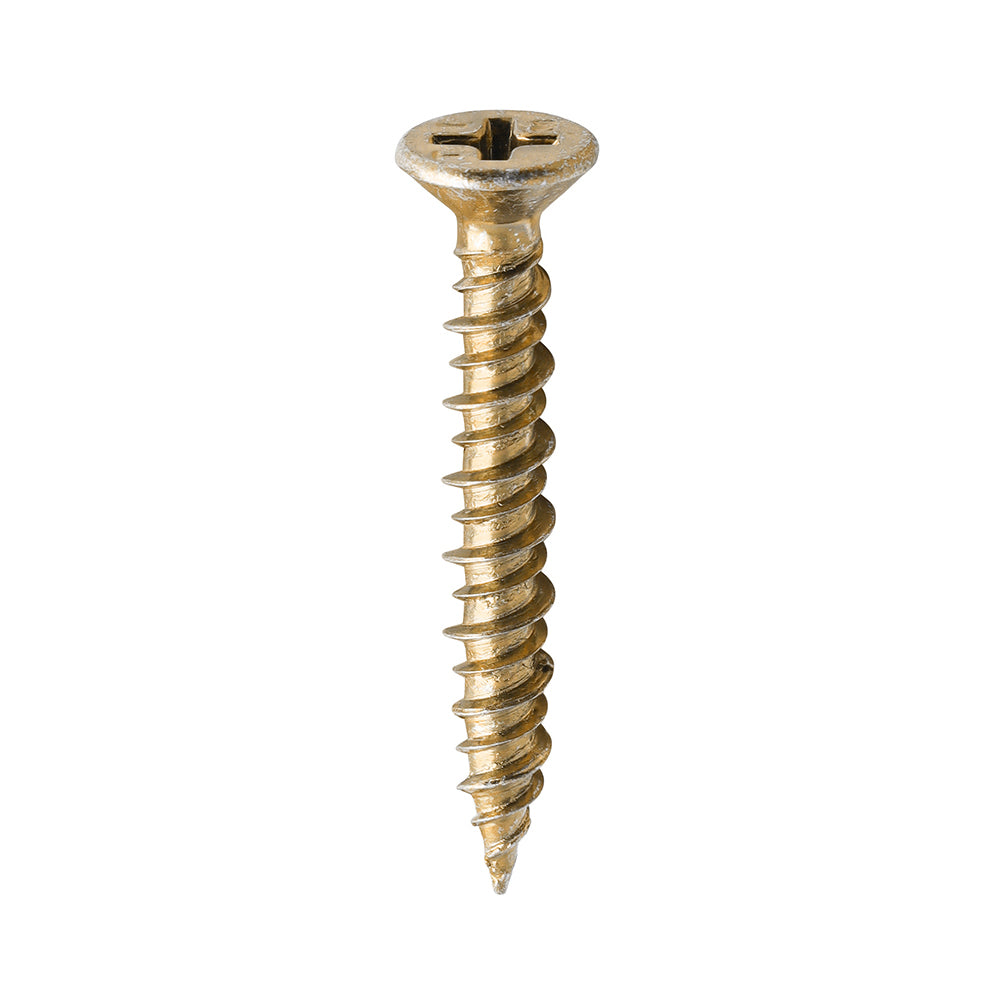 TIMCO Window Fabrication Screws Countersunk PH High-Low Thread Slash Point Yellow - 4.3 x 30 - Image
