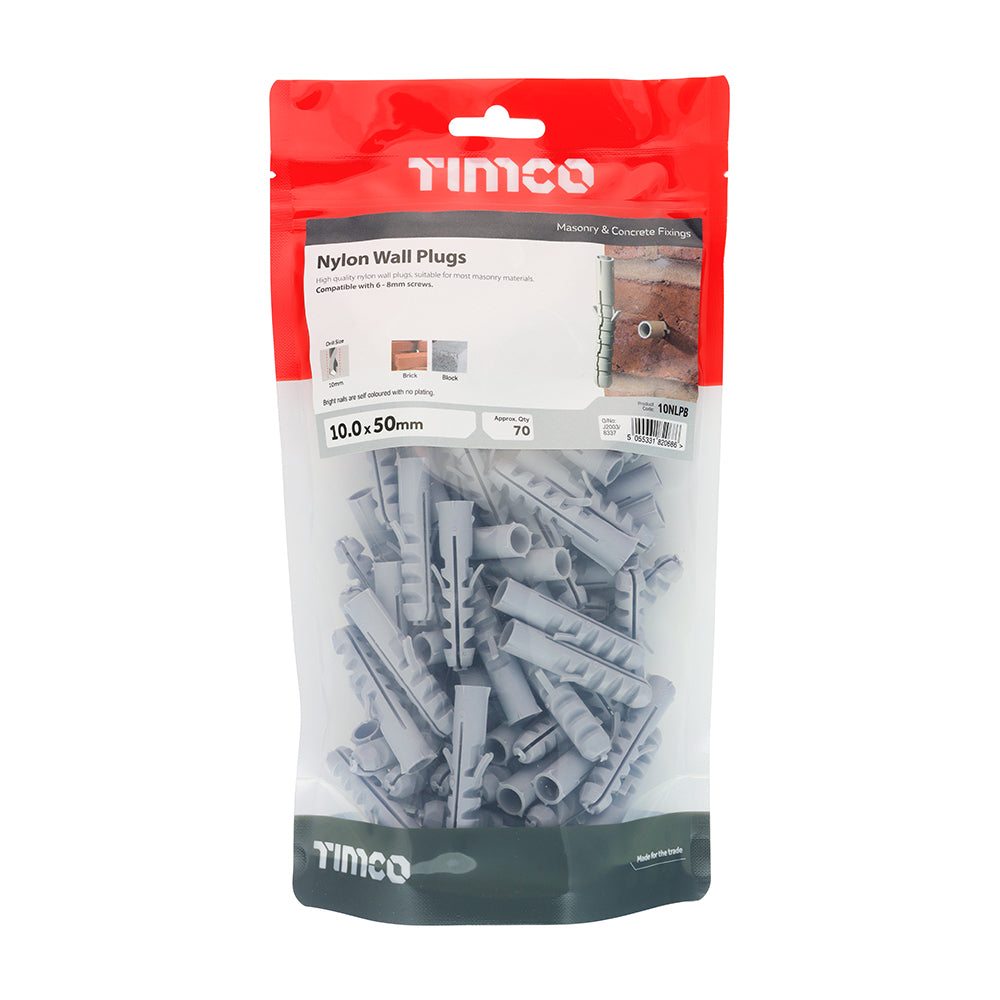 TIMCO Nylon Plugs - 10.0 x 50 - Image
