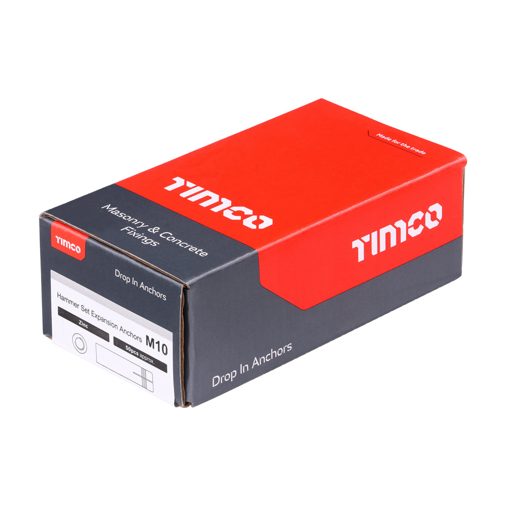 TIMCO Drop In Anchors Silver - M10 - Image