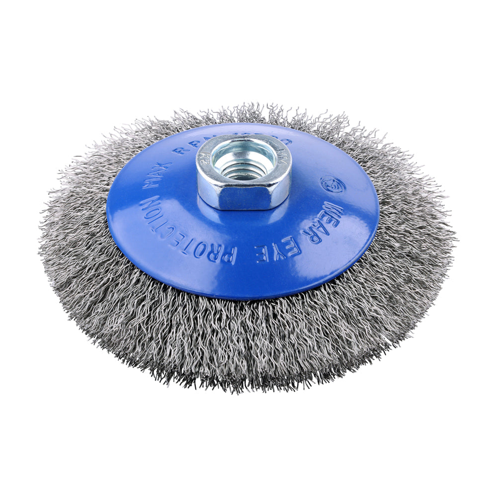 TIMCO Angle Grinder Bevel Brush Crimped Stainless Steel - 115mm - Image