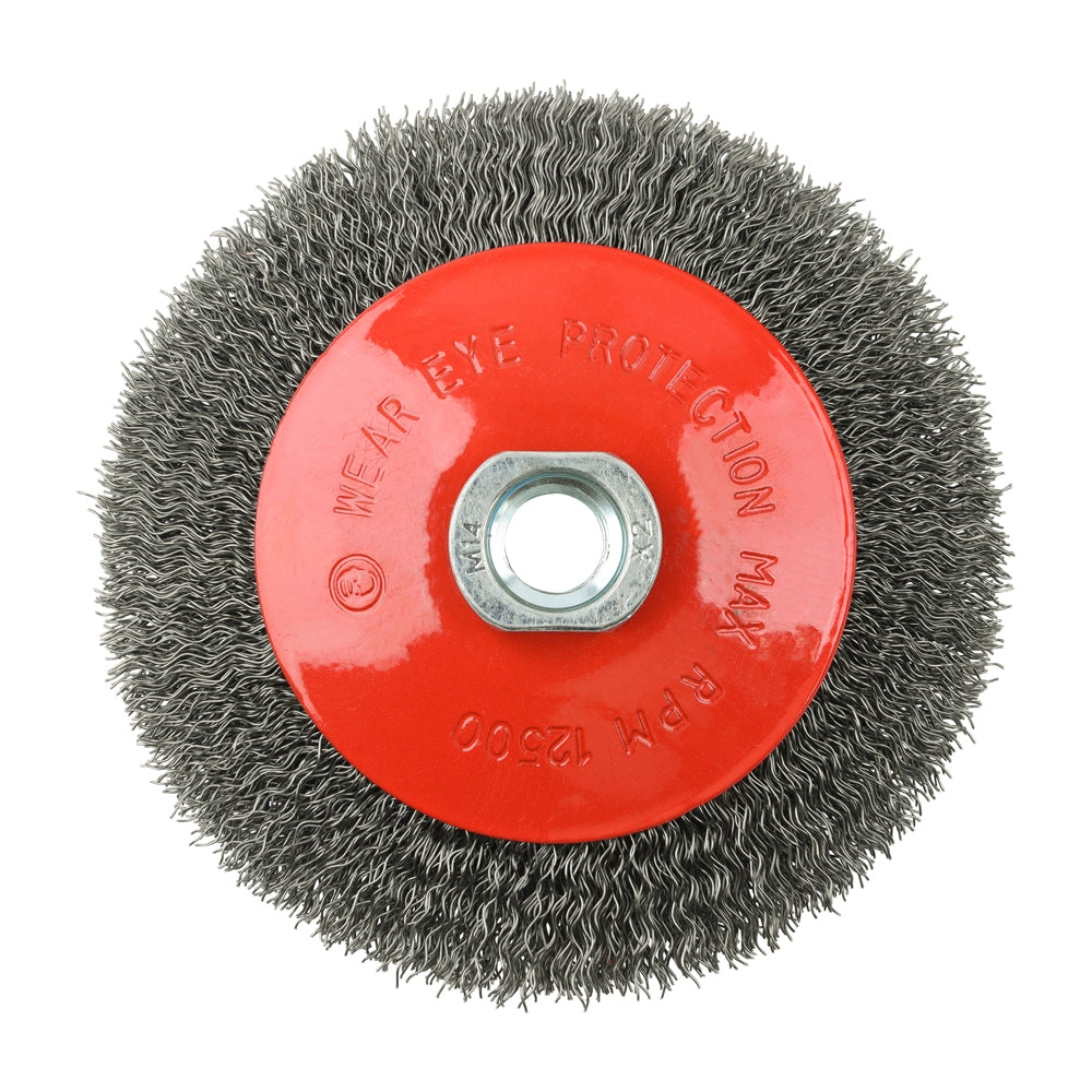 TIMCO Angle Grinder Bevel Brush Crimped Steel Wire - 115mm - Image