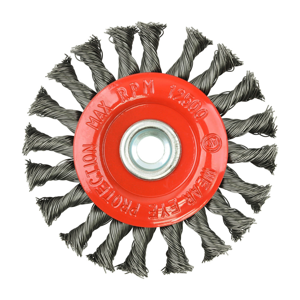 TIMCO Angle Grinder Wheel Brush Twisted Knot Steel Wire - 115mm - Image