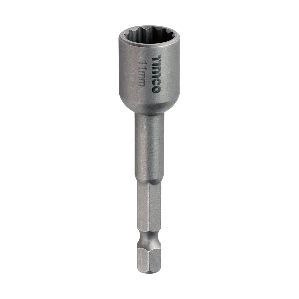 TIMCO Bi-Hex Socket Driver Grey - 11 x 65 - Image
