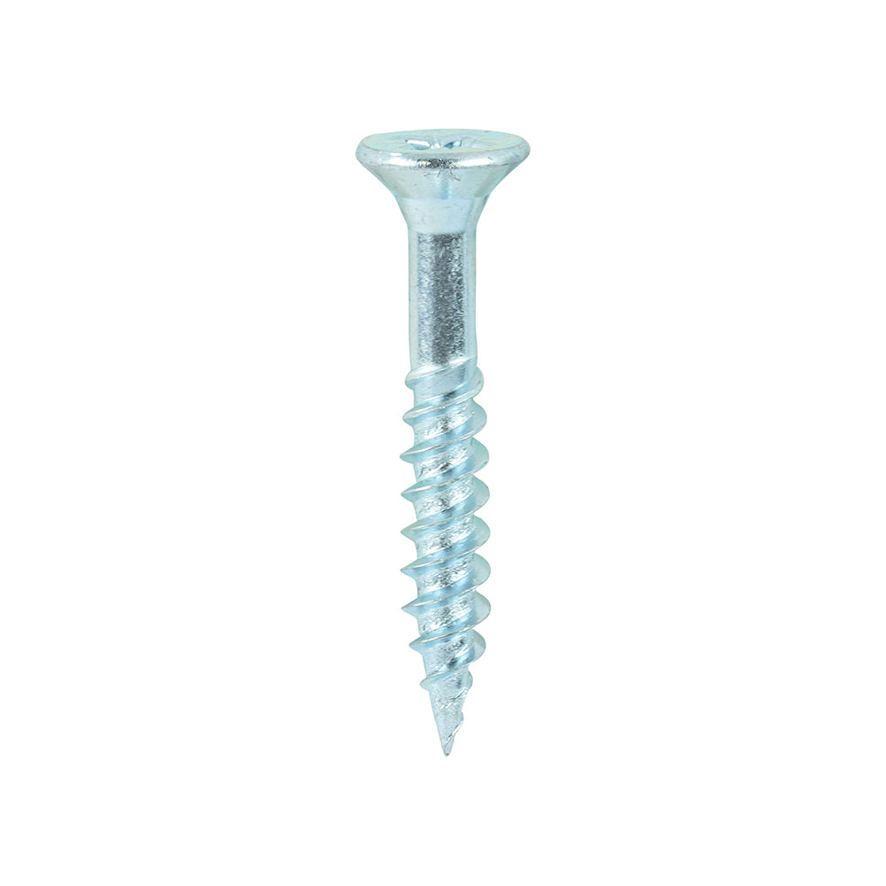 TIMCO Twin-Threaded Countersunk Silver Woodscrews - 12 x 1 1/2 - Image