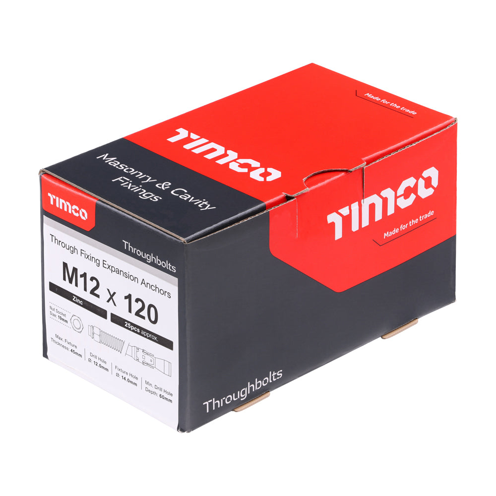 TIMCO Throughbolts Silver - M12 x 120 - Image