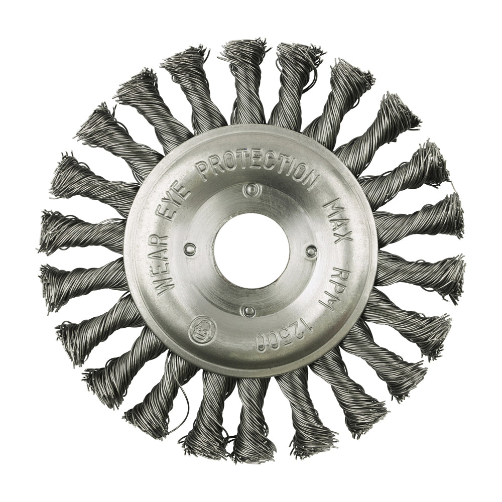 TIMCO Wheel Brush Twisted Knot Steel Wire - 125mm - Image