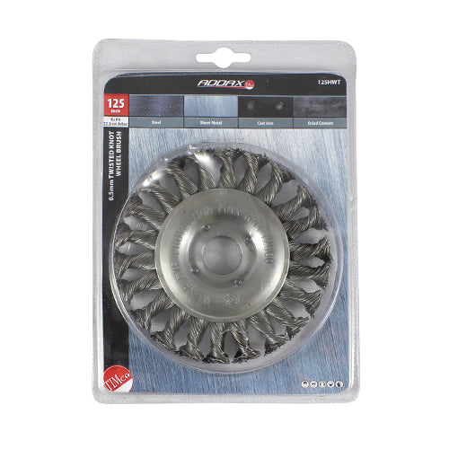 TIMCO Wheel Brush Twisted Knot Steel Wire - 125mm - Image