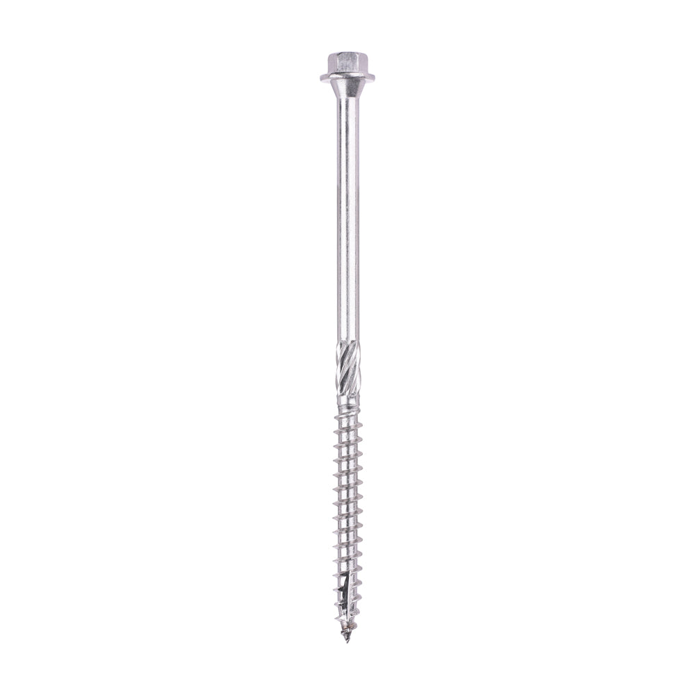 TIMCO Timber Screws Hex Flange Head A4 Stainless Steel - 6.7 x 125 - Image