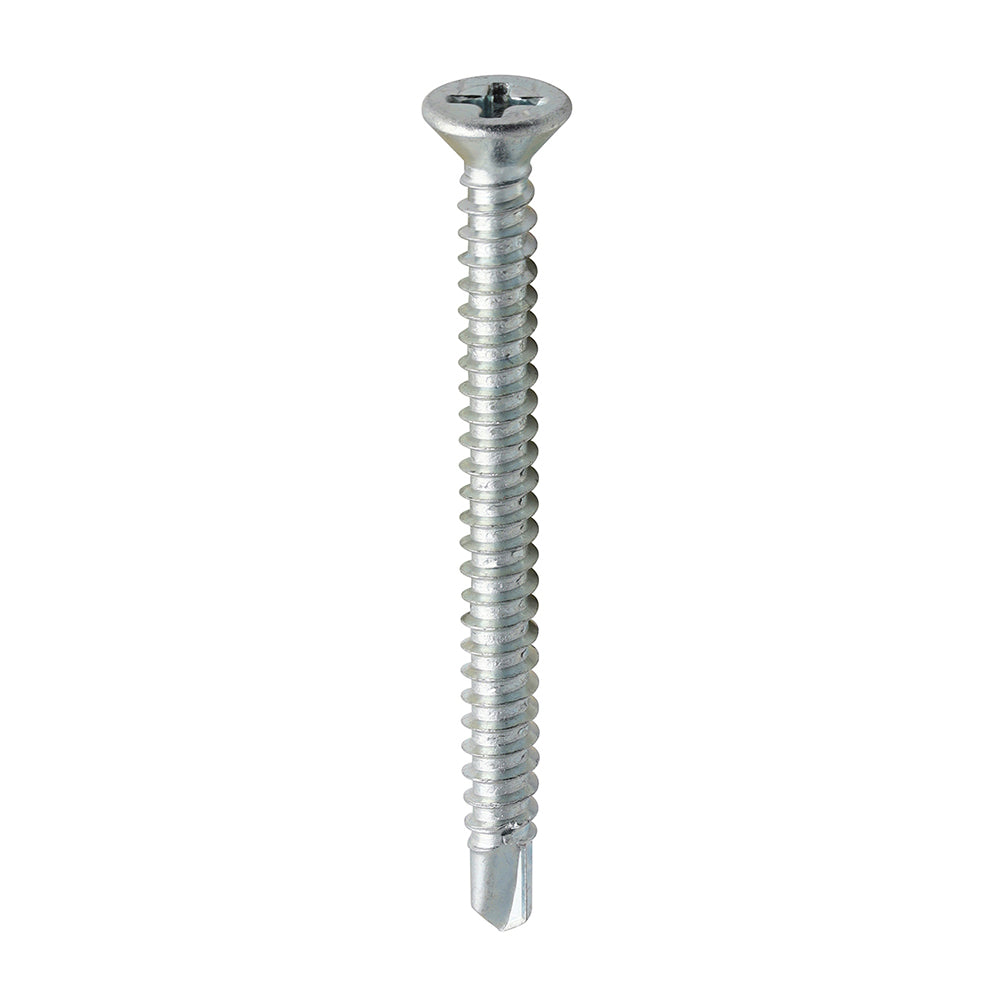 TIMCO Window Fabrication Screws Countersunk PH Self-Tapping Self-Drilling Point Zinc - 3.9 x 45 - Image