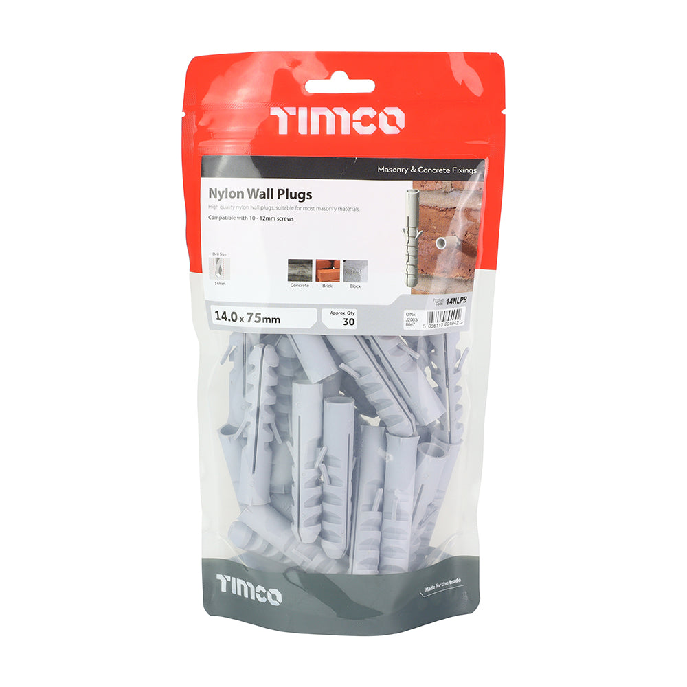 TIMCO Nylon Plugs - 14.0 x 75 - Image