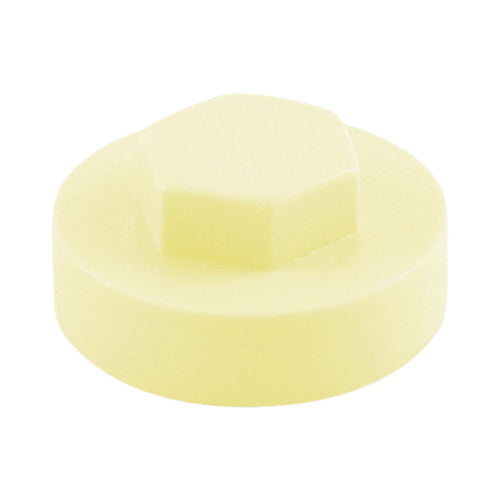 TIMCO Hex Head Cover Caps White (Creamy) - 16mm - Image