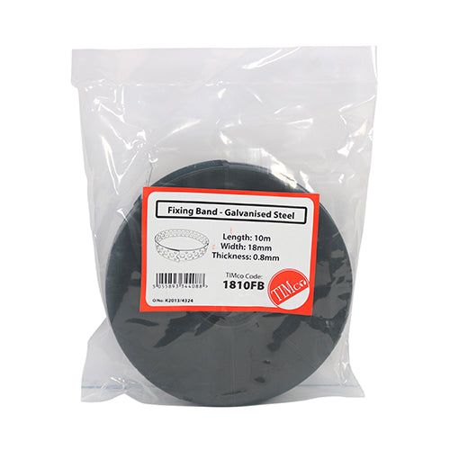 TIMCO Fixing Band Galvanised - 18mm x 10m - Image