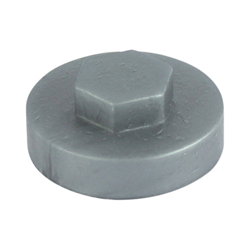 TIMCO Hex Head Cover Caps Dark Silver - 19mm - Image