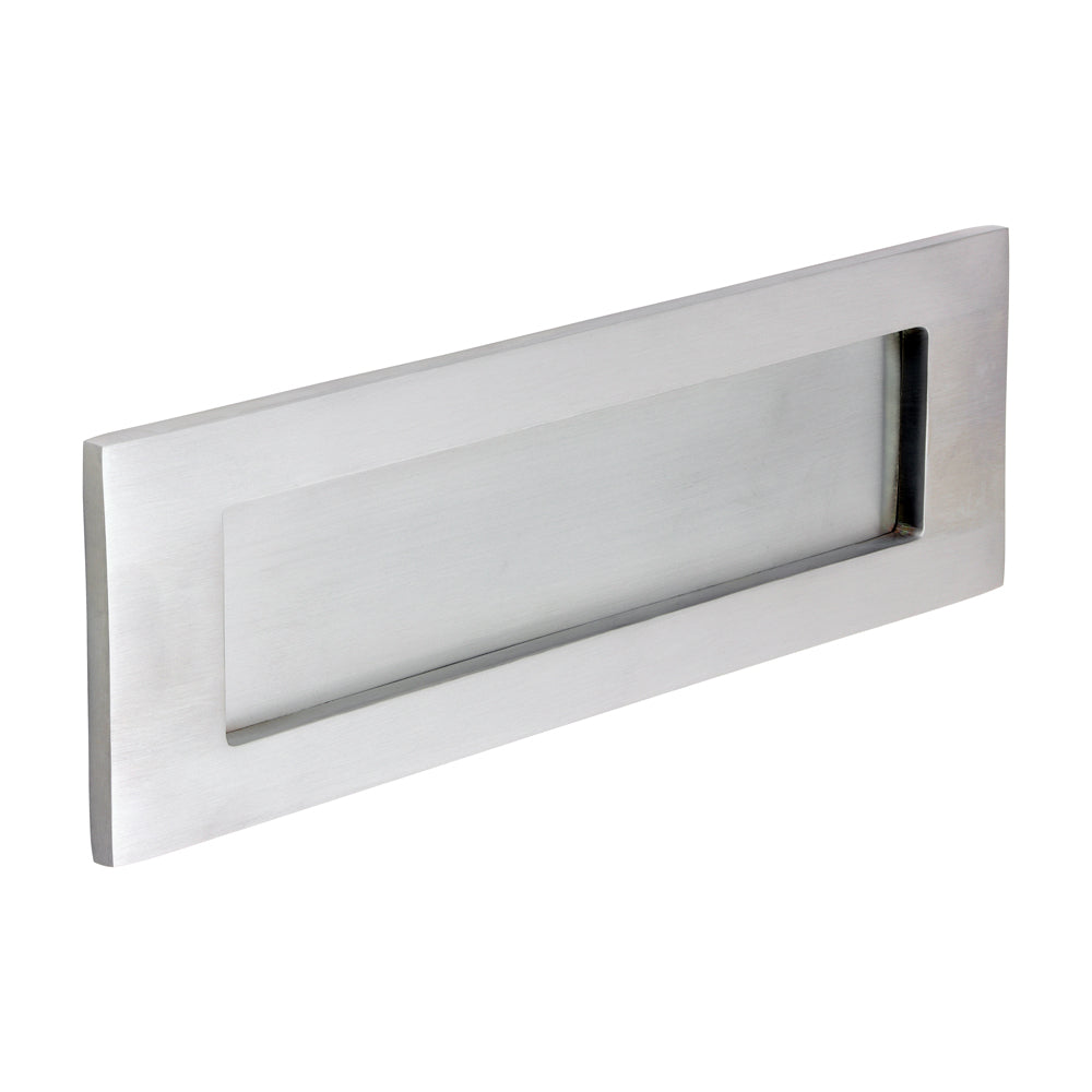 TIMCO Victorian Letter Plate - Satin Chrome - 250 x 74mm - Image