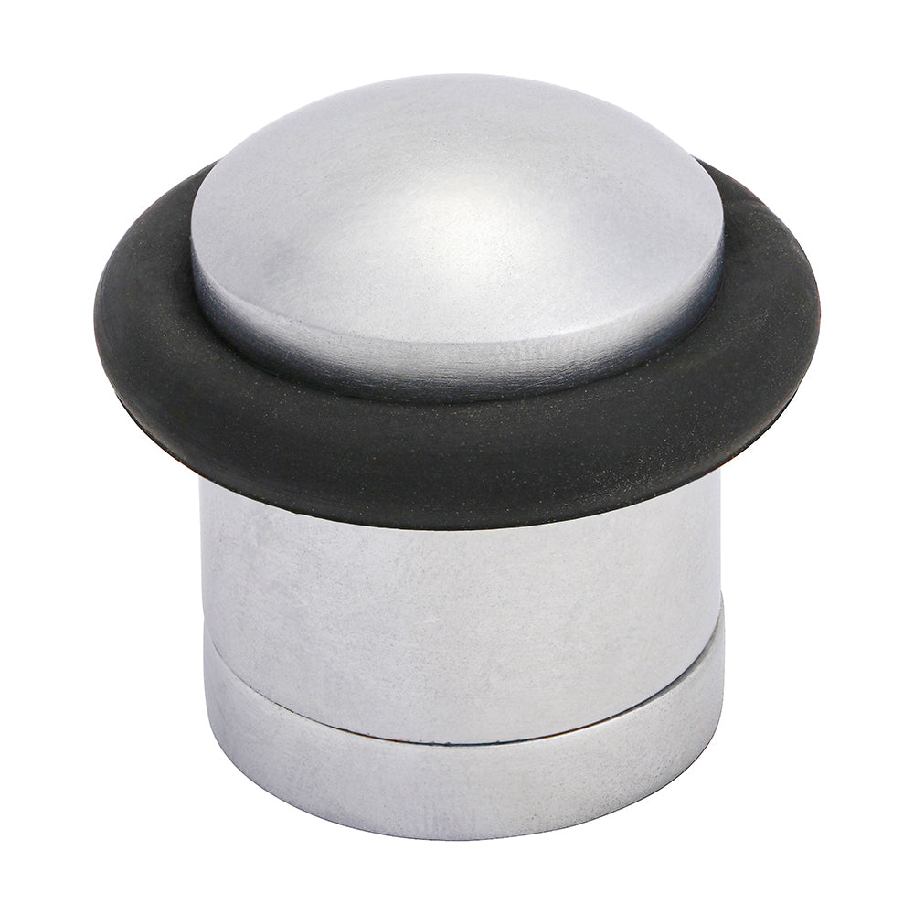 TIMCO Cylinder Door Stop Satin Chrome - 41mm - Image