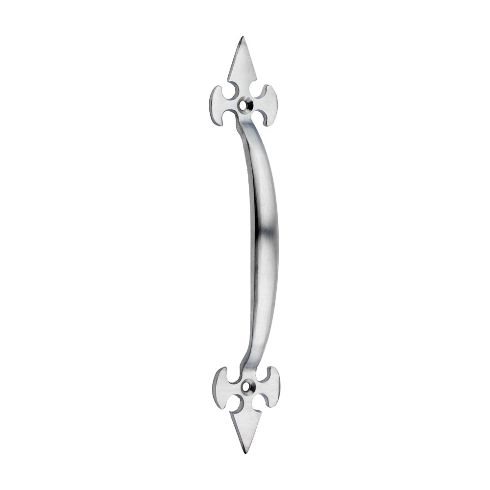 TIMCO Fleur De Lys Pull Handle - Satin Chrome - 178mm - Image