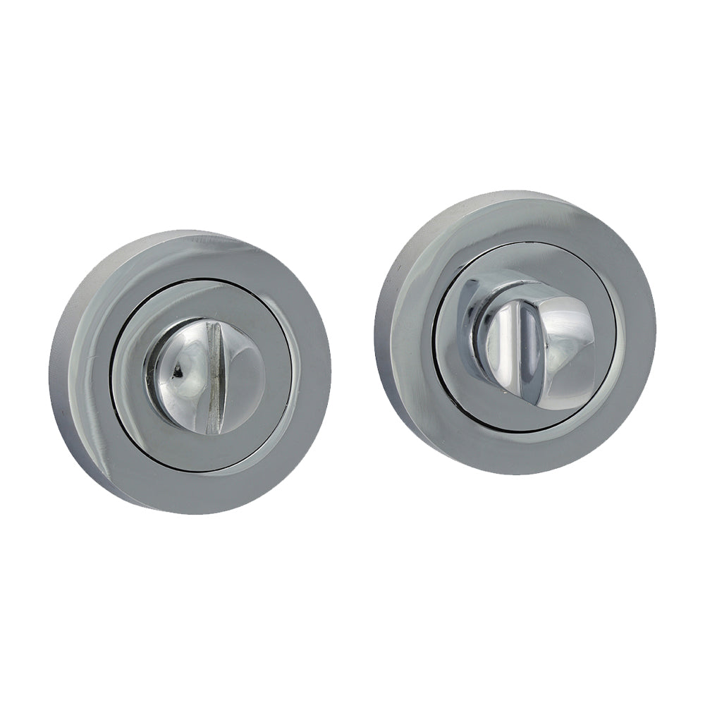 TIMCO Bathroom Thumb Turn And Release - Polished Chrome - 49mm - Image