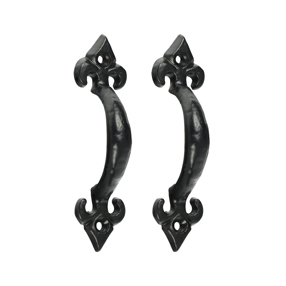 TIMCO Fleur De Lys Pull Handle - Antique Black - 4" - Image