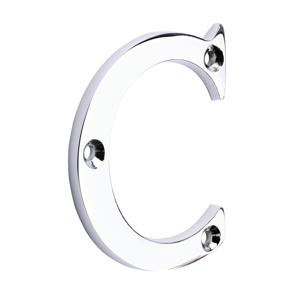 TIMCO Door Letter C - Polished Chrome - 65mm - Image