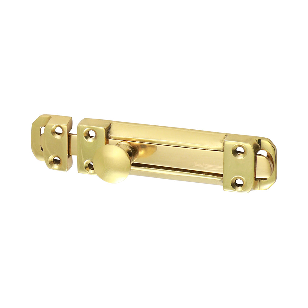 TIMCO Contract Flat Section Bolt Polished Brass - 110 x 25mm - Image