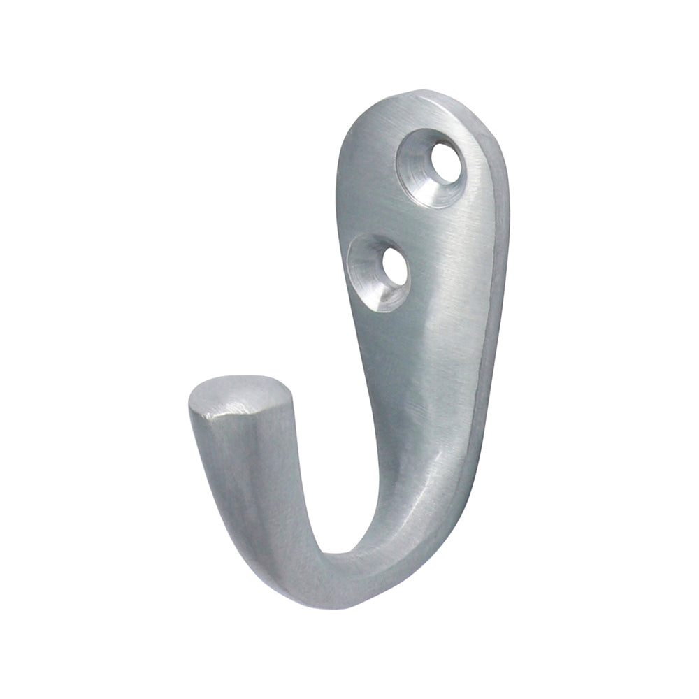 TIMCO Single Robe Hook Satin Chrome - 44 x 18mm - Image