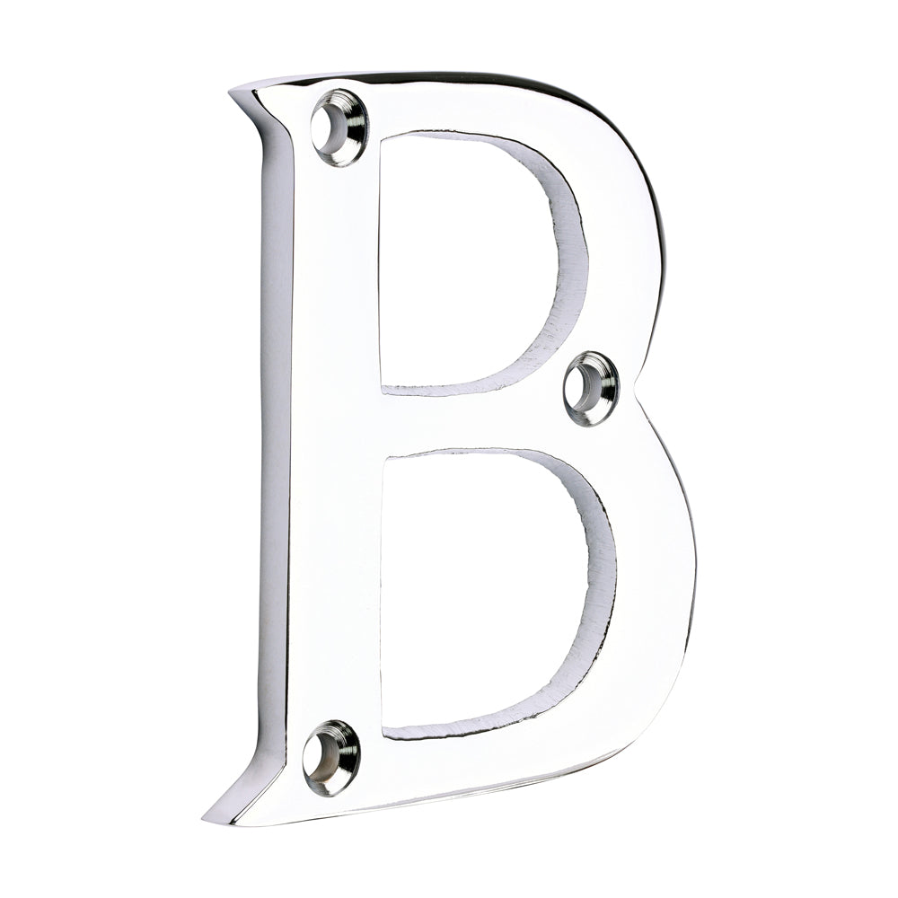 TIMCO Door Letter B - Polished Chrome - 64mm - Image