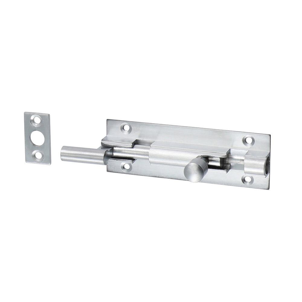 TIMCO Necked Barrel Bolt Satin Chrome - 75 x 25mm - Image
