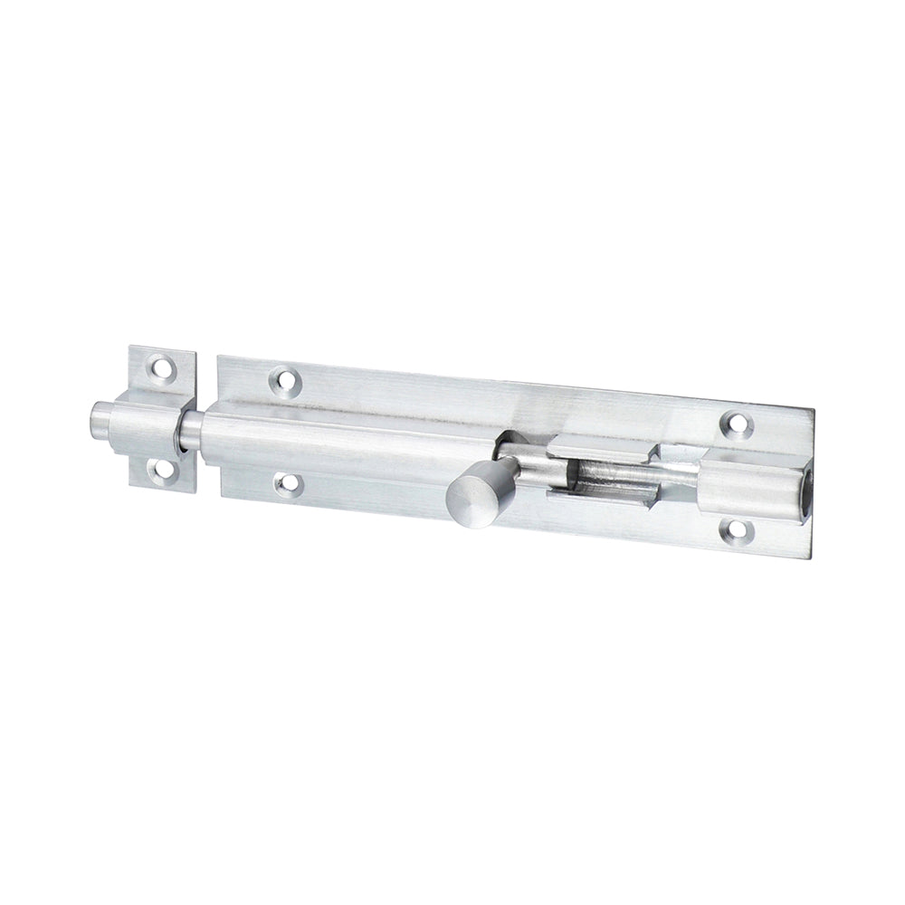 TIMCO Straight Barrel Bolt Satin Chrome - 100 x 25mm - Image