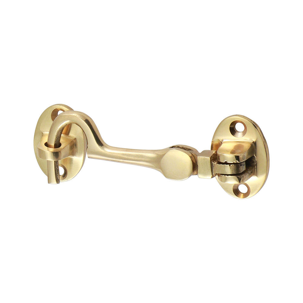 TIMCO Cabin Hook Polished Brass - 75mm - Image