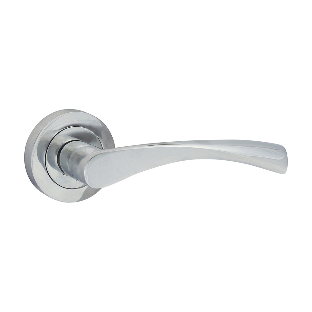 TIMCO Edleston Lever On Rose Handles - Polished Chrome - 49mm - Image