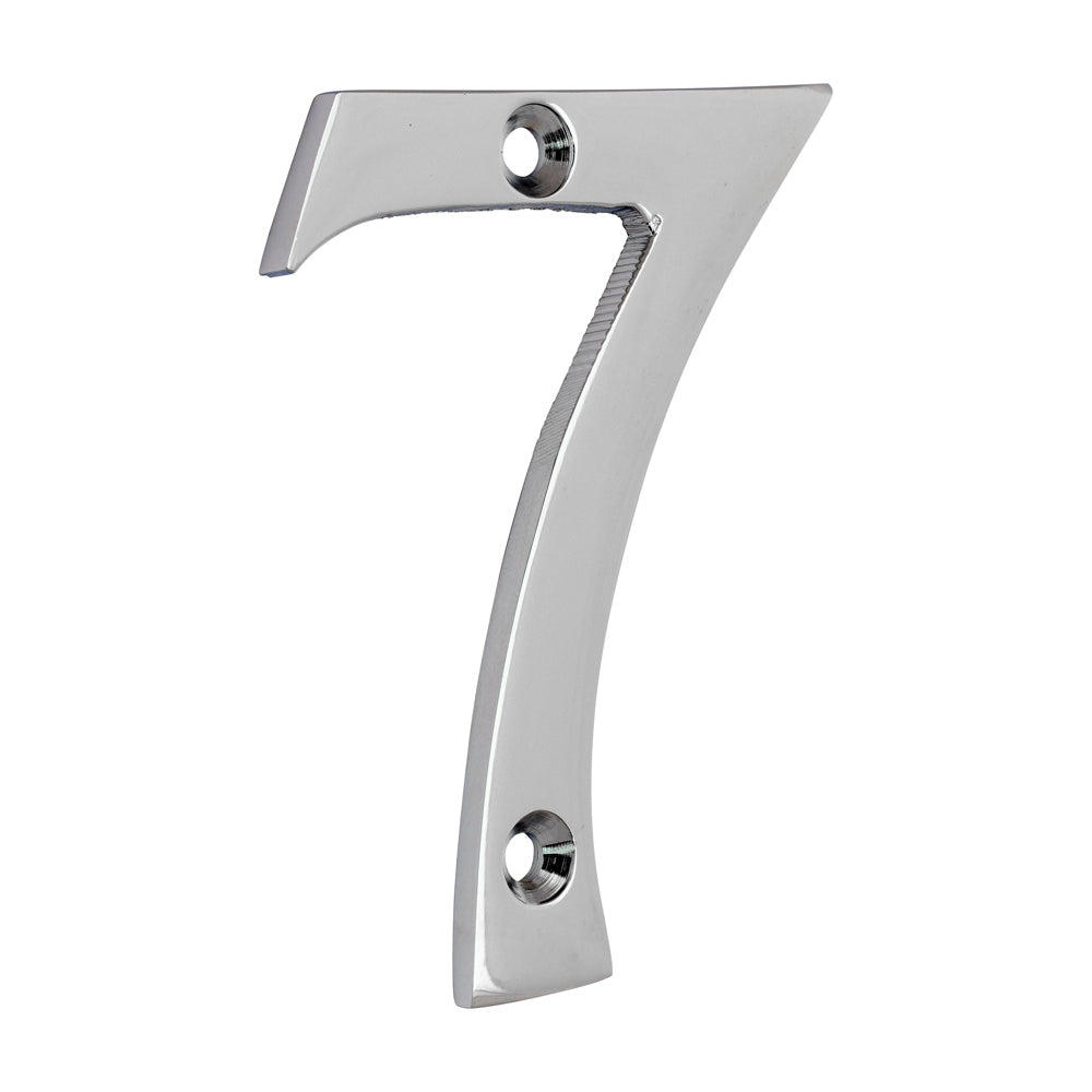 TIMCO Door Numeral 7 - Polished Chrome - 75mm - Image