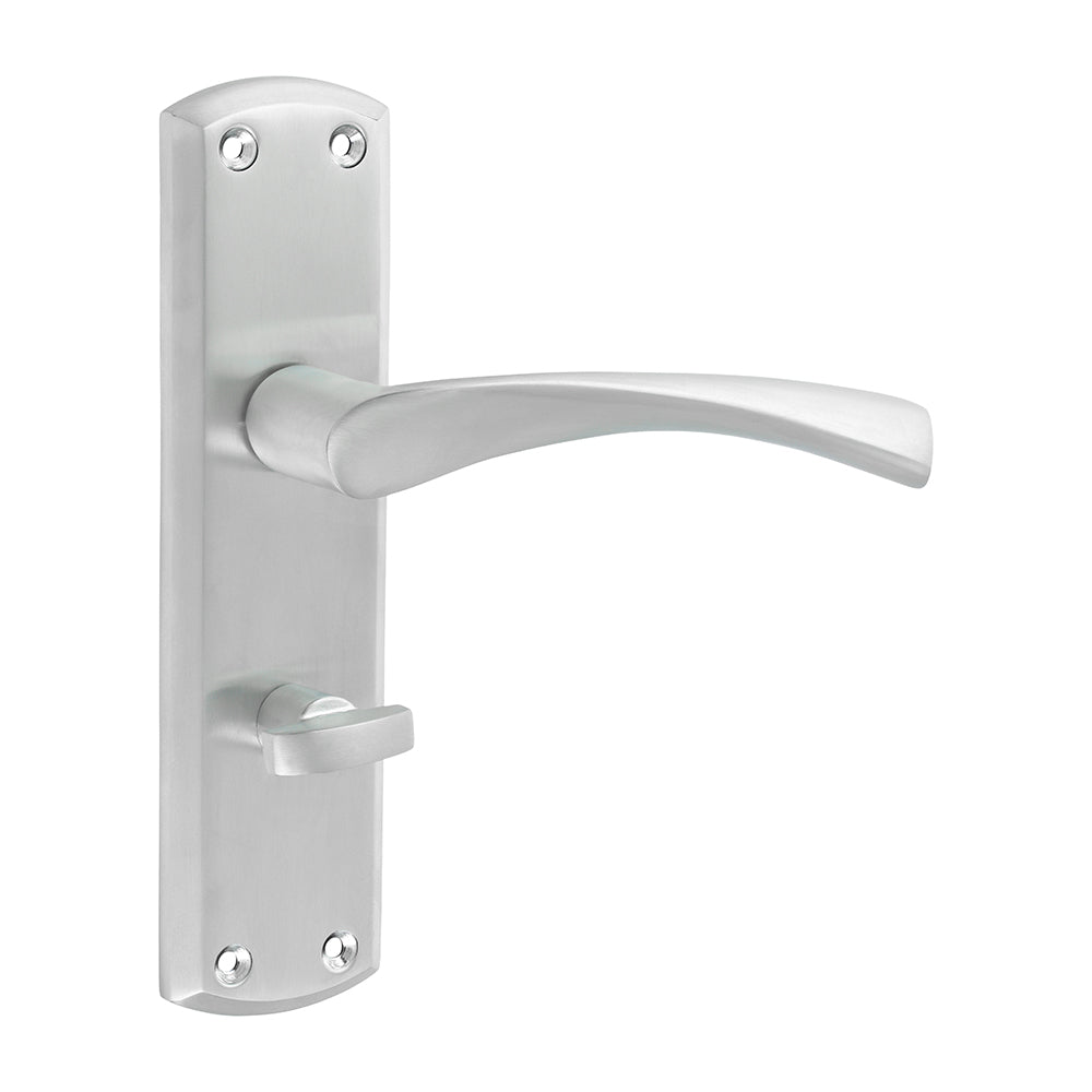 TIMCO Zeta Bathroom Handles - Satin Chrome - 175 x 45mm - Image