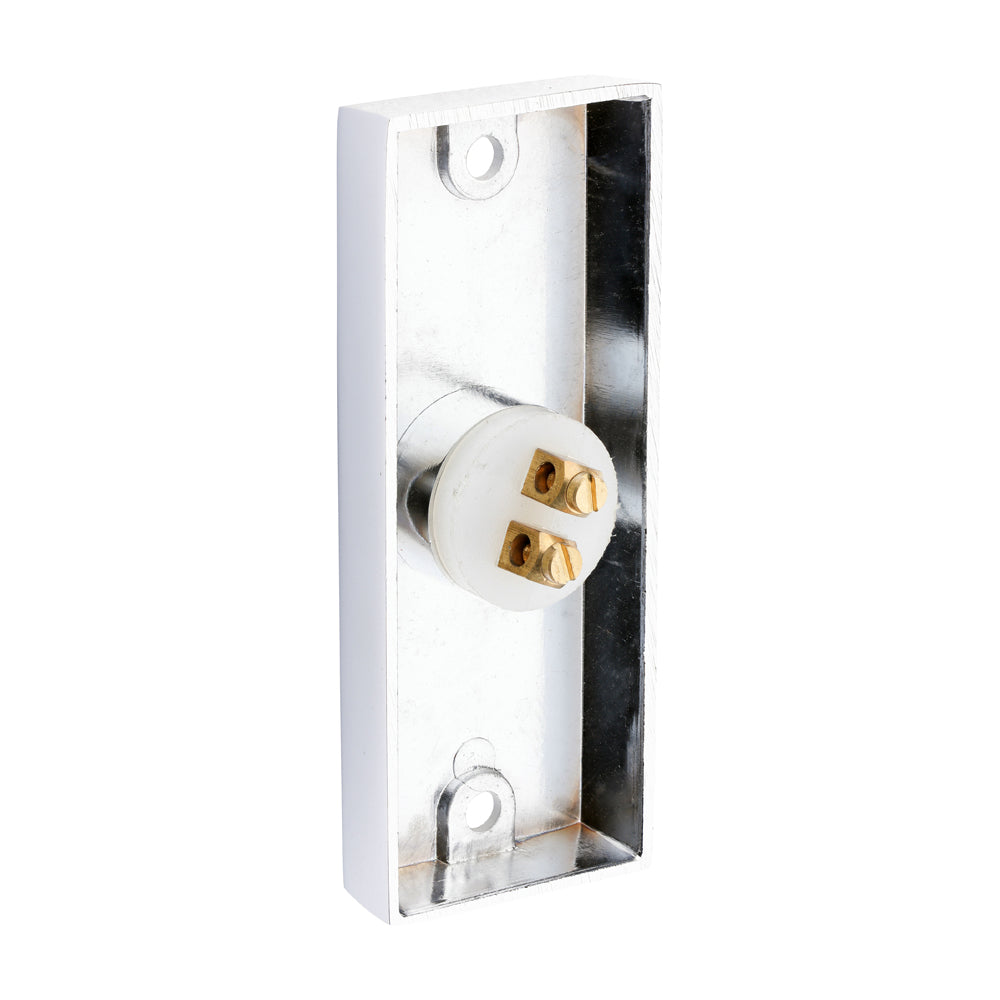 TIMCO Traditional Door Bell Push - Polished Chrome - 80 x 31mm - Image
