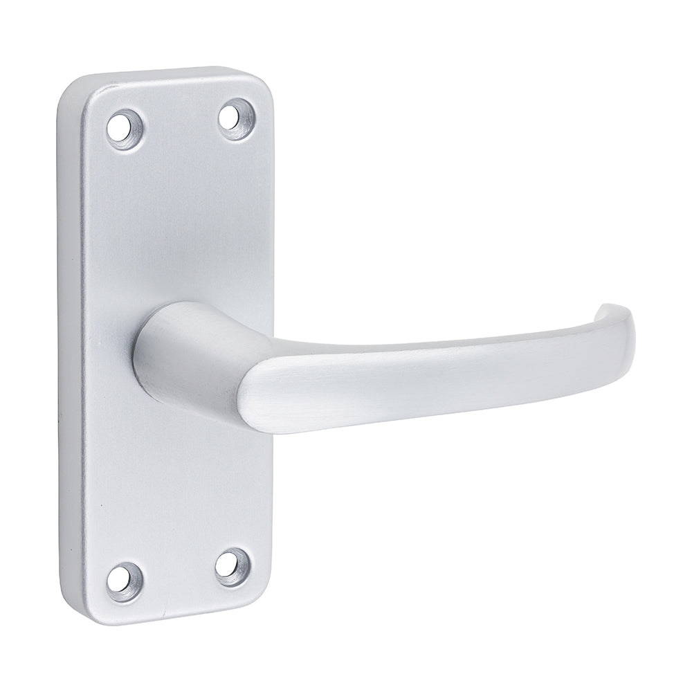 TIMCO Contractors Lever Latch Handles - Satin Anodised Aluminium - 103 x 39 - Image