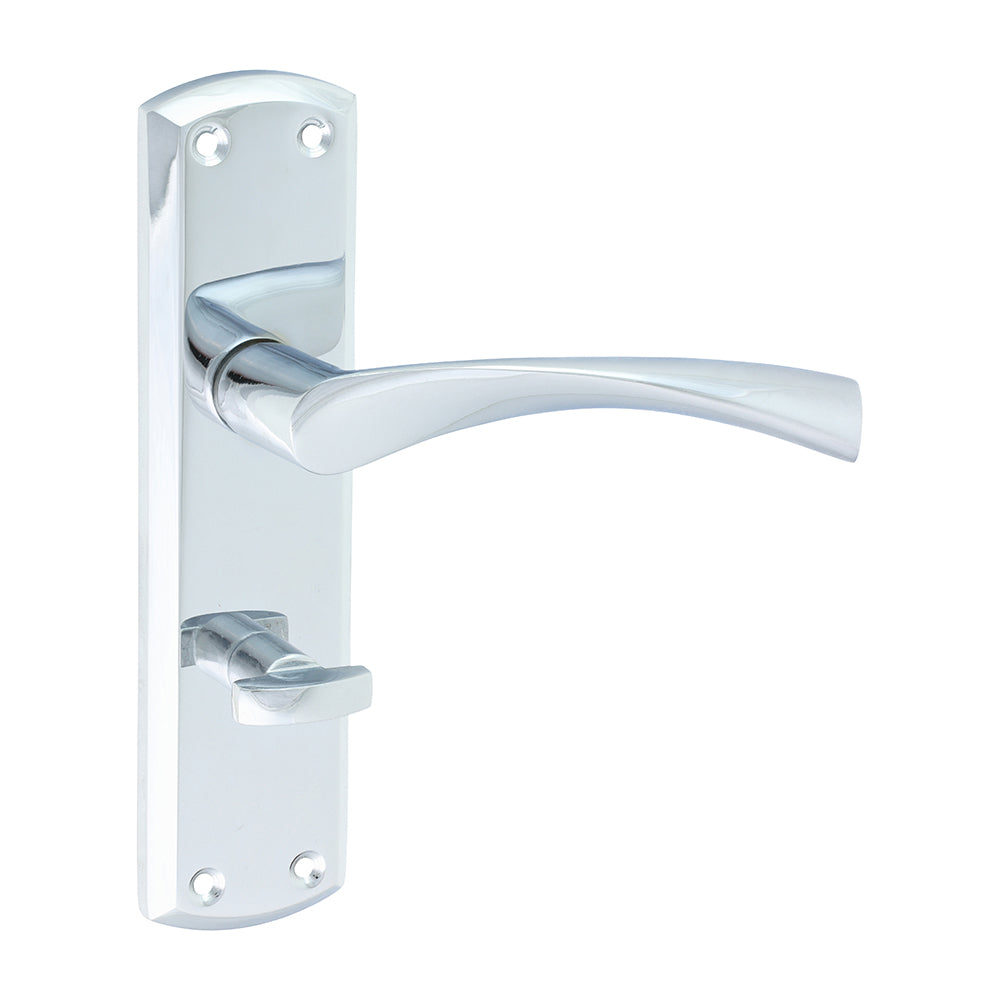 TIMCO Zeta Bathroom Handles - Polished Chrome - 175 x 45mm - Image