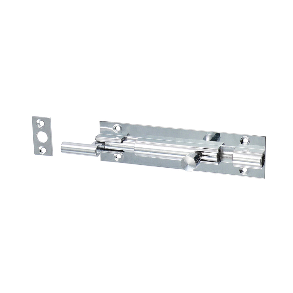 TIMCO Necked Barrel Bolt Polished Chrome - 100 x 25mm - Image