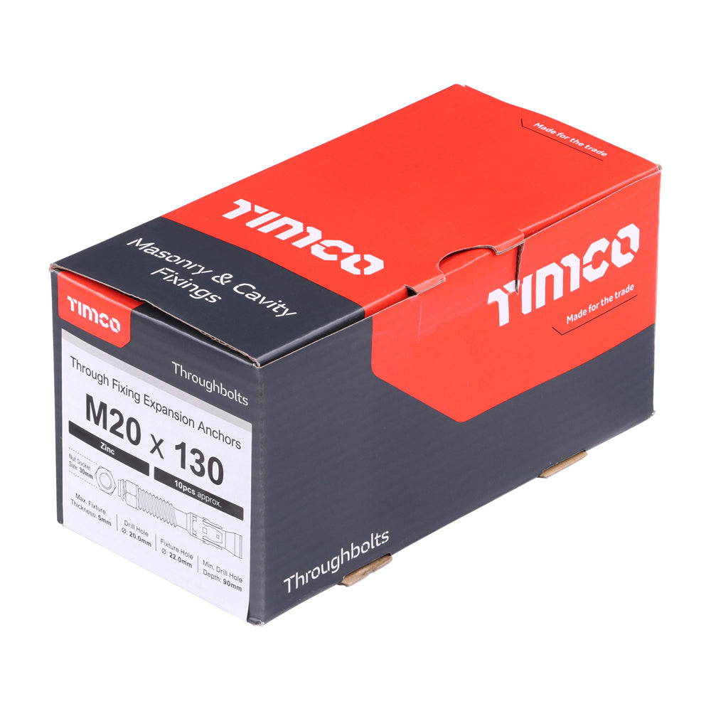 TIMCO Throughbolts Silver - M20 x 130 - Image