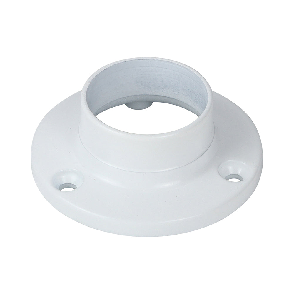 TIMCO End Socket For Round Tube White - 25mm - Image