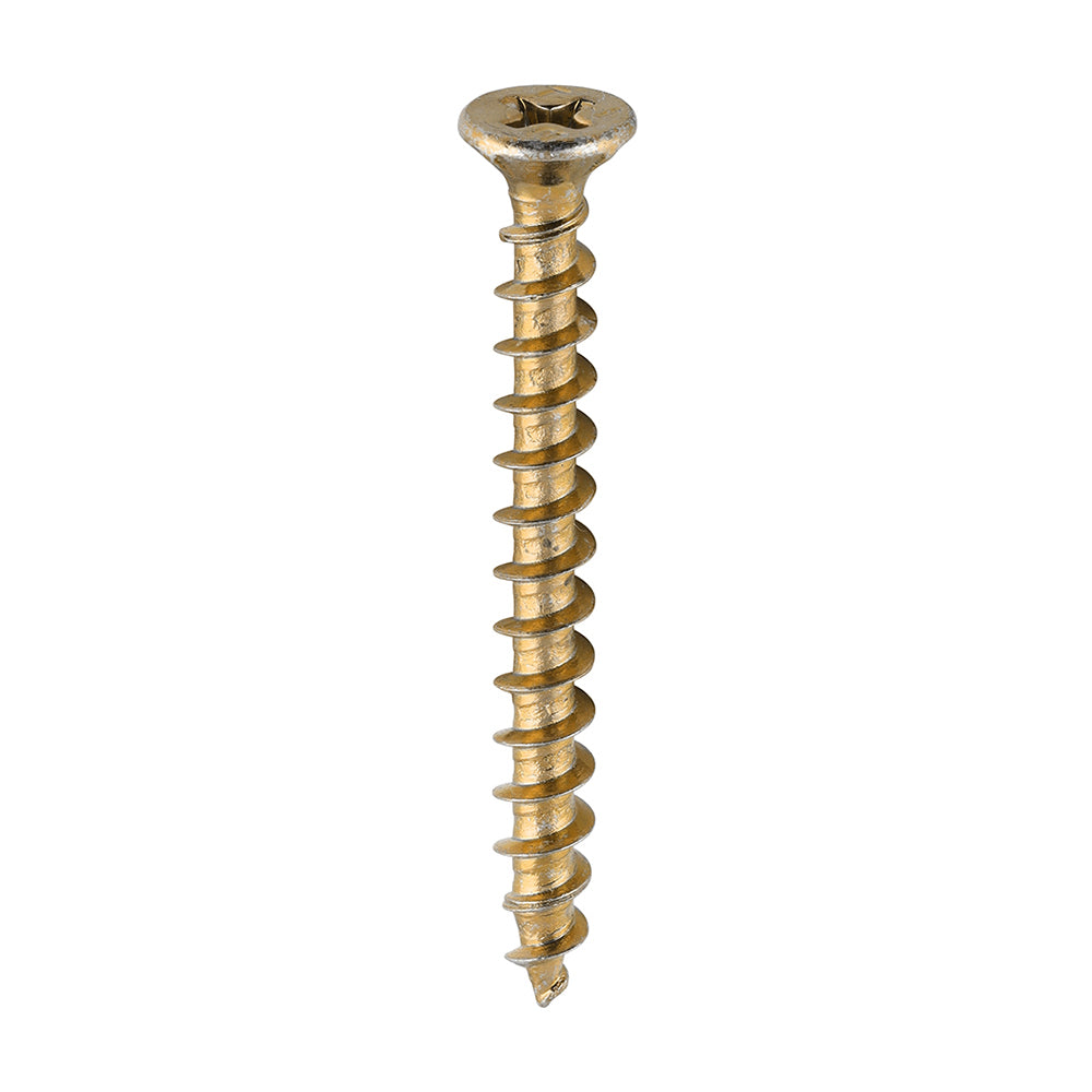 TIMCO Window Fabrication Screws Countersunk with Ribs PH Single Thread Gimlet Point Yellow - 4.3 x 40 - Image