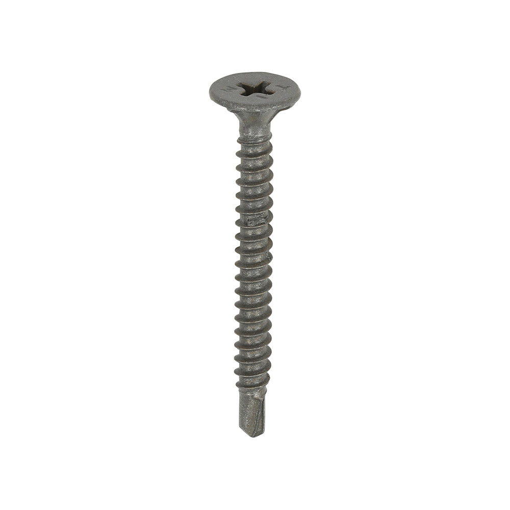 TIMCO Self-Drilling Cement Board Countersunk Exterior Silver Screws - 4.2 x 42 - Image