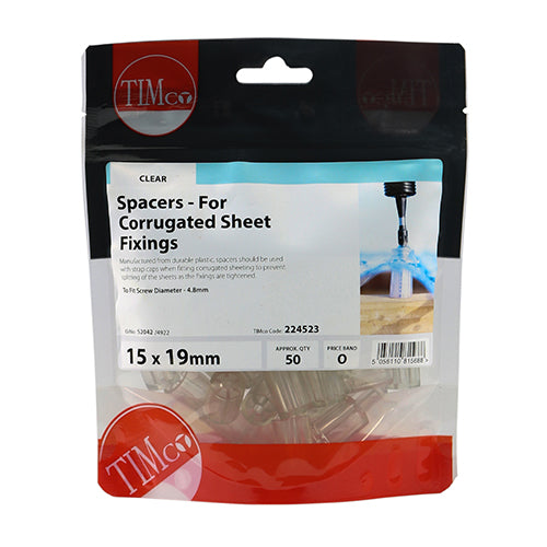 TIMCO Corrugated Sheet Spacer - 15.0 x 19 - Image