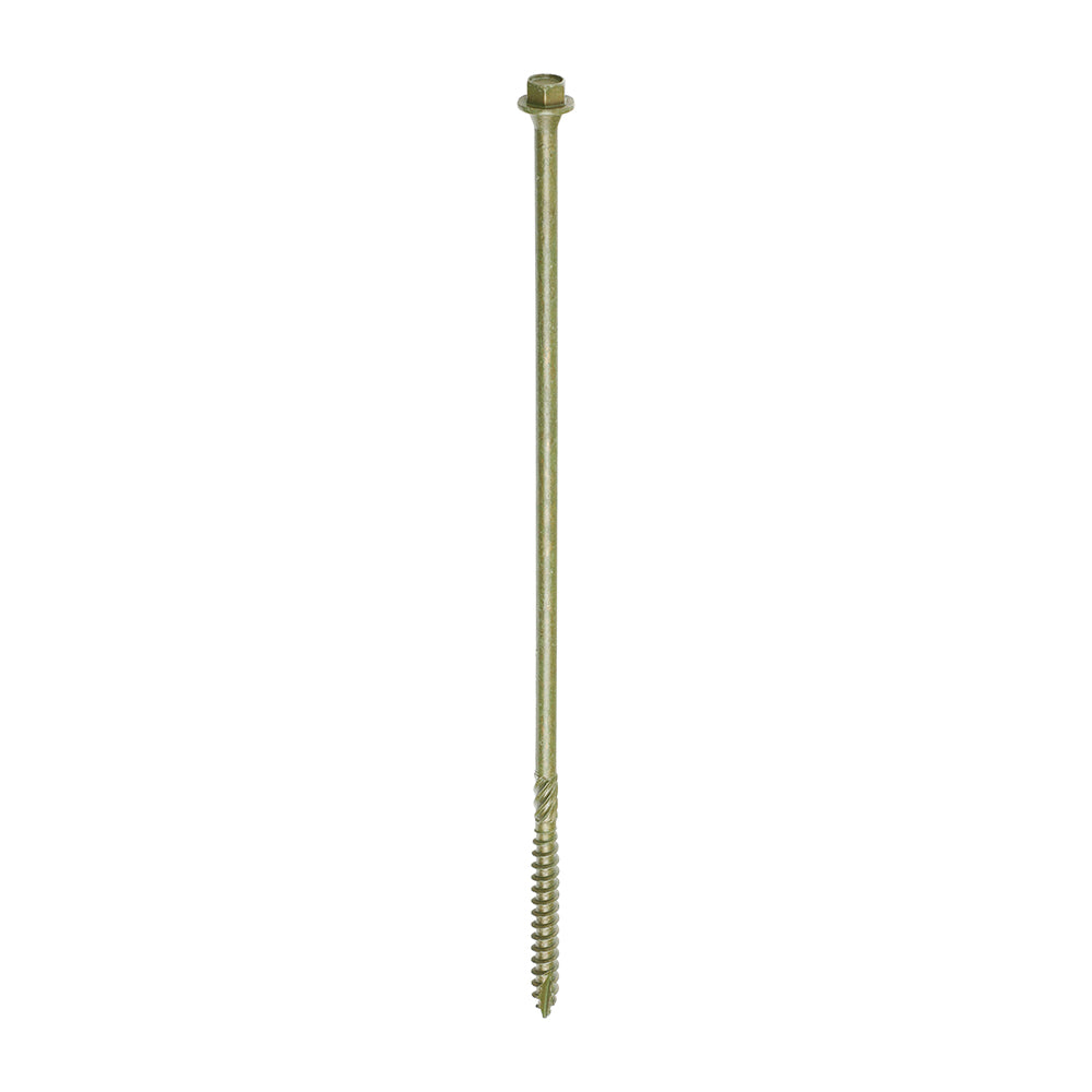 TIMCO Timber Screws Hex Flange Head Exterior Green - 6.7 x 225 - Image