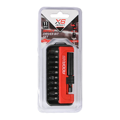 TIMCO X6 11pc Impact Bit Set - 11pc - Image