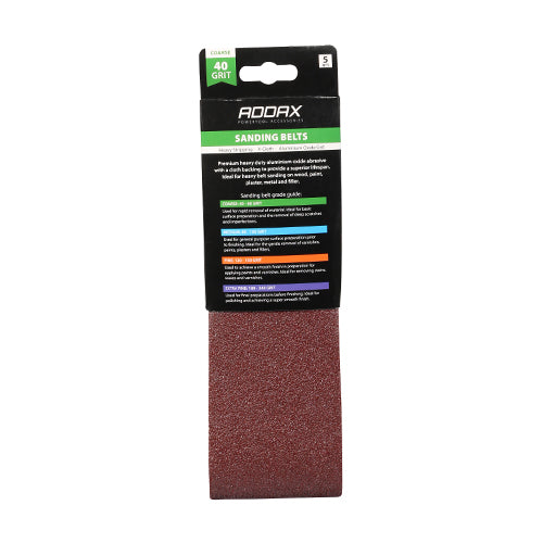 TIMCO Sanding Belts 40 Grit Red - 75 x 533mm - Image
