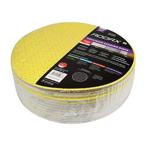 TIMCO Drylining Sanding Discs 180 Grit Yellow - 225mm - Image