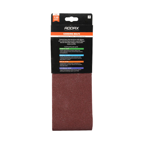 TIMCO Sanding Belts 120 Grit Red - 100 x 610mm - Image