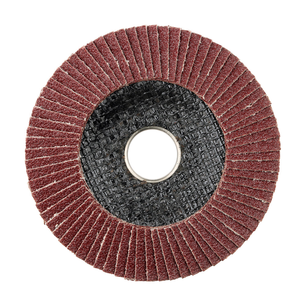 TIMCO Set of Flap Discs Aluminium Oxide Type 29 Conical -60 Grit - 115 x 22.23 - Image